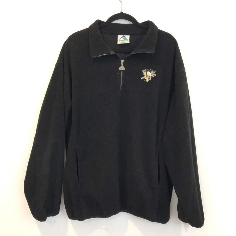 Augusta Sportswear Pittsburgh Penguins Fleece Pullover XL Quarter-Zip Sweater